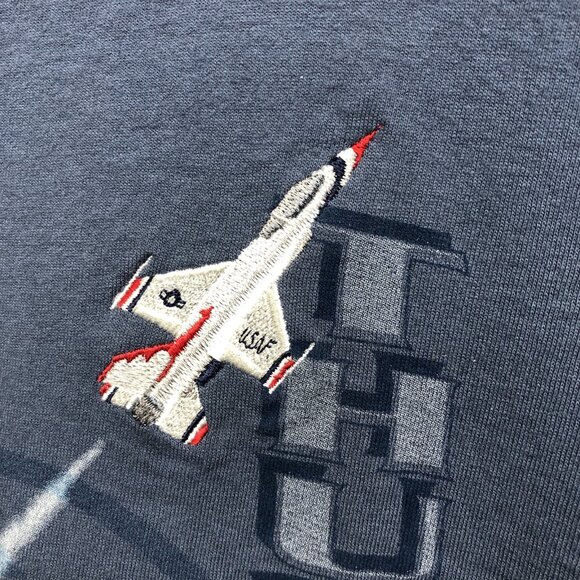 Vintage Thunderbirds USAF Fighter Planes Mens T-Shirt Size Medium EMBROIDERED - Picture 5 of 10
